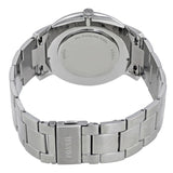 Fossil Minimalist Black Dial Silver Steel Strap Watch for Men - FS5307