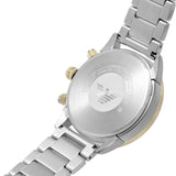 Emporio Armani Chronograph Black Dial Two Tone Steel Strap Watch For Men - AR11521