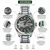 Lacoste Capbreton Gray Dial 2 Tone Steel Strap Watch for Men - 2010943