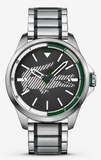 Lacoste Capbreton Gray Dial 2 Tone Steel Strap Watch for Men - 2010943