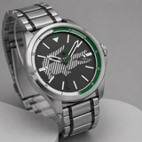 Lacoste Capbreton Gray Dial 2 Tone Steel Strap Watch for Men - 2010943
