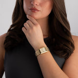 Michael Kors Essex Gold Dial Gold Steel Strap Watch for Women - MK4904