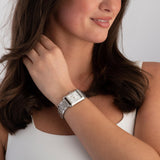 Michael Kors Essex Silver Dial Silver Steel Strap Watch for Women - MK4906