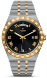 Tudor Royal Automatic Black Dial Two Tone Steel Strap Watch for Men - M28603-0003