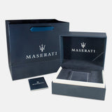 Maserati Epoca Chronograph Blue Dial Brown Leather Strap Watch For Men - R8871618014