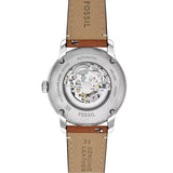 Fossil Heritage Blue Dial Brown Leather Strap Watch for Men - ME3263