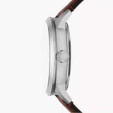 Fossil Townsman Clear Dial Brown Leather Strap Watch for Men - ME3267