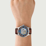 Fossil Townsman Clear Dial Brown Leather Strap Watch for Men - ME3267