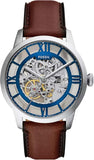 Fossil Townsman Clear Dial Brown Leather Strap Watch for Men - ME3267