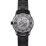Fossil Townsman Clear Dial Black Steel Strap Watch for Men - ME3269