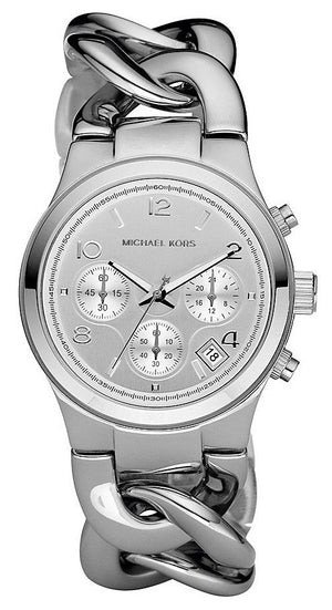 Michael Kors Runway Twist Silver Dial Silver Steel Strap Watch for Women - MK3149