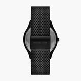 Michael Kors Runway Three-Hand Black Dial Black Mesh Strap Watch for Men - MK1085