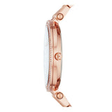 Michael Kors Sofie Analog Quartz Blue Dial Rose Gold Steel Strap Watch For Women - MK3971