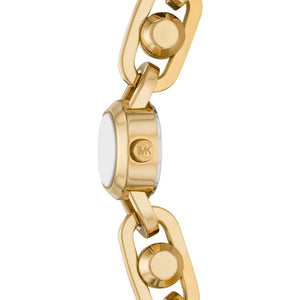 Michael Kors Astor Link Gold Dial Gold Steel Strap Watch for Women - MK4871