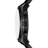 Michael Kors Panorama Black Dial Black Steel Strap Watch for Men - MK9198