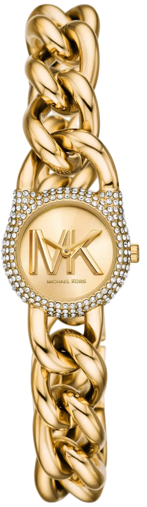 Michael Kors Petite Gold Dial Gold Chain-Link Strap Watch for Women - MKO1067