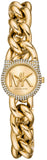 Michael Kors Petite Gold Dial Gold Chain-Link Strap Watch for Women - MKO1067