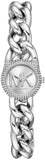 Michael Kors Petite Silver Dial Silver Chain-Link Strap Watch for Women - MKO1068