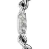 Michael Kors Petite Silver Dial Silver Chain-Link Strap Watch for Women - MKO1068