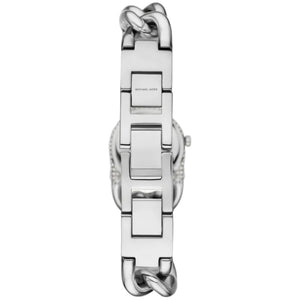 Michael Kors Petite Silver Dial Silver Chain-Link Strap Watch for Women - MKO1068