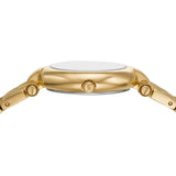 Michael Kors Laney Silver Dial Gold Steel Strap Watch for Women - MKO1083
