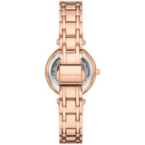 Michael Kors Laney Purple Dial Rose Gold Steel Strap Watch for Women - MKO1084