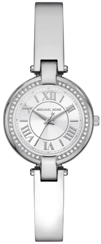 Michael Kors Laney Silver Dial Silver Steel Strap Watch for Women - MKO1112