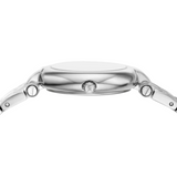 Michael Kors Laney Pink Dial Silver Steel Strap Watch for Women - MKO1127
