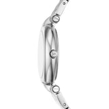 Michael Kors Laney Pink Dial Silver Steel Strap Watch for Women - MKO1127