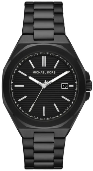 Michael Kors Callum Black Dial Black Steel Strap Watch for  Men - MKO1180