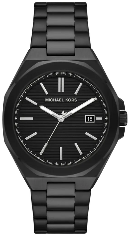 Michael Kors Callum Black Dial Black Steel Strap Watch for  Men - MKO1180