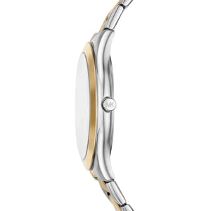 Michael Kors Aspyn Black Dial 2 Tone Steel Strap Watch for Men  - MKO9013