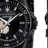 Maserati SFIDA Automatic Black Special Edition 44mm Watch For Men - R8823140005