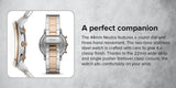 Fossil Neutra Chronograph Brown Dial Two Tone Steel Strap Watch for Men - FS5869
