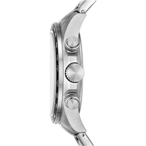 Fossil Autocross Silver Dial Silver Steel Strap Watch for Men - BQ2873
