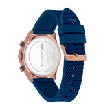 Lacoste Neoheritage Blue Dial Blue Silicone Strap Watch for Men - 2011253