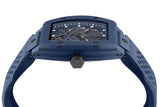 Philipp Plein The SKeleton Blue Dial Blue Silicone Strap Watch for Men - PWVBA0323