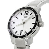 Tissot Quickster White Dial Silver Stainless Steel Strap Watch for Men- T095.410.11.037.00