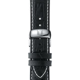 Tissot T Classic Tradition Chronograph Black Dial Black Leather Strap Watch For Men - T063.617.16.057.00