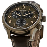 Tissot Chrono XL Brown Dial Brown Leather Strap Watch for Men - T116.617.36.092.00