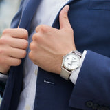 Tissot Heritage Visodate White Dial Silver Steel Strap Watch for Men - T118.410.11.277.00