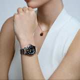 Tissot Seastar Black Dial Two Tone Steel Strap Watch for Women - T120.210.22.051.01