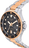 Tissot Seastar Black Dial Two Tone Steel Strap Watch for Women - T120.210.22.051.01