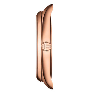 Tissot PR 100 Black Dial Rose Gold Steel Strap Watch for Men - T150.410.33.051.00
