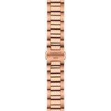 Tissot PR 100 Black Dial Rose Gold Steel Strap Watch for Men - T150.410.33.051.00