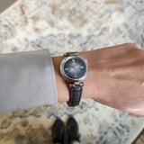 Tissot Desir Black Dial Black Leather Strap Watch for Women - T152.010.16.038.00