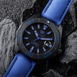 Tag Heuer Aquaracer Calibre 5 Automatic Titanium Black Dial Blue Nylon Strap Watch for Gents - WAY208B.FC6382