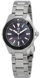 Tag Heuer Aquaracer Quartz Black Dial Silver Steel Strap Watch for Women - WAY131K.BA0748
