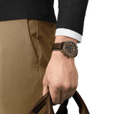 Tissot Chrono XL Brown Dial Brown Leather Strap Watch for Men - T116.617.36.092.00