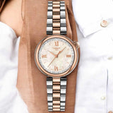 Tissot Desir White Dial 2 Tone Steel Strap Watch for Women  - T152.010.22.118.00